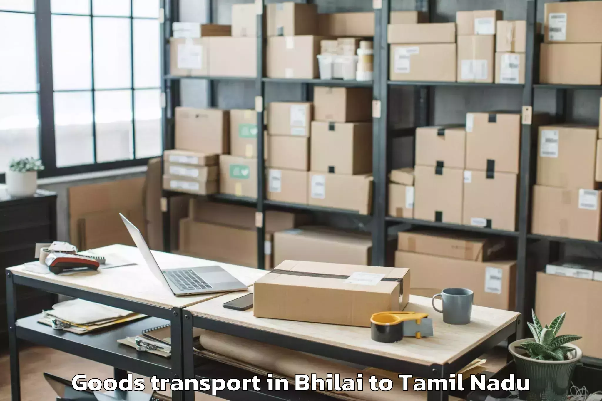 Book Bhilai to Konganapuram Goods Transport